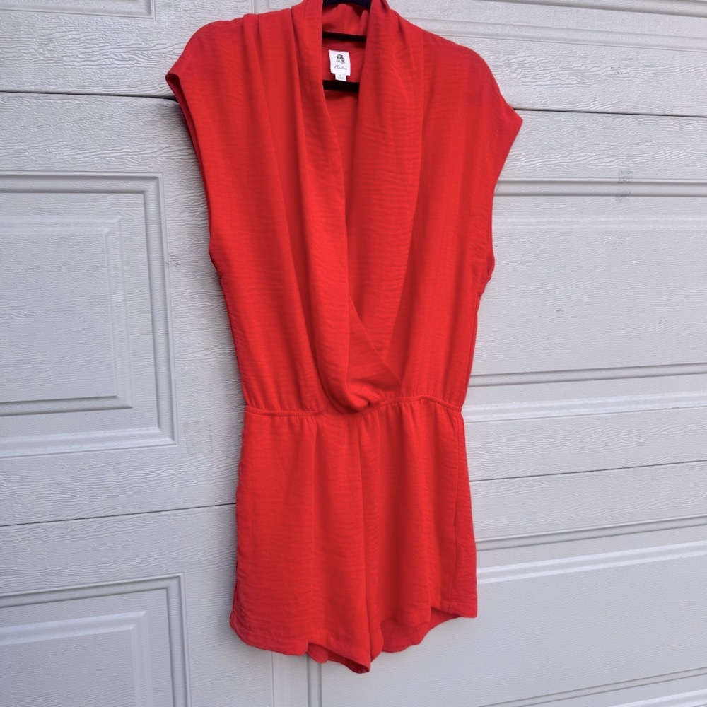 Flawless Bold Orange Romper